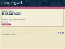Tablet Screenshot of mindcrowd.org